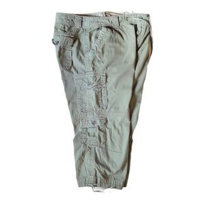 Eddie Bauer Khaki Cotton Women's Cargo Capri Pants Size 12
